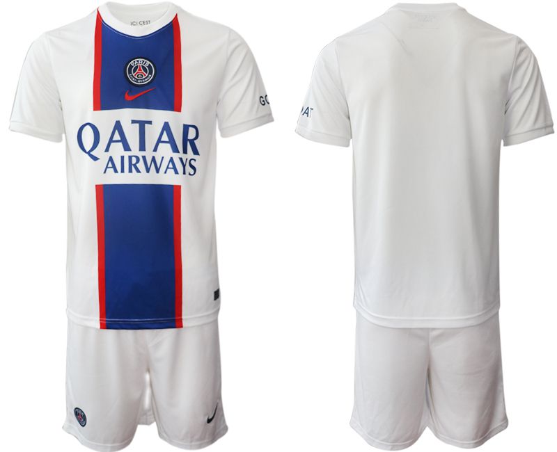 Men 2022-2023 Club Paris St German away white blank Soccer Jerseys->paris st german jersey->Soccer Club Jersey